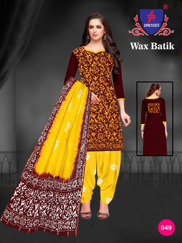 Ap Dresses Wax Batik Vol-9 Cotton Designer Excluisve Dress Material